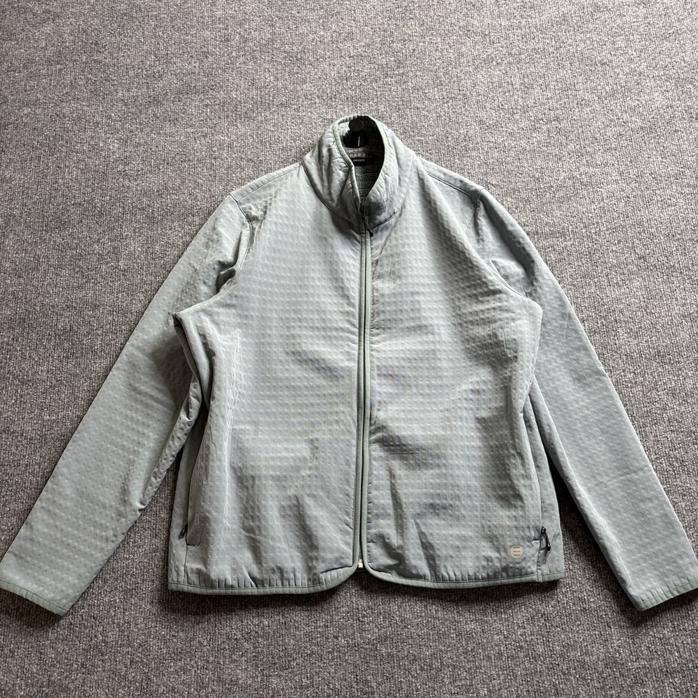 Free Fly Gridback Fleece Jacket Women's Large Zip Up Stormy Sea Lightweight